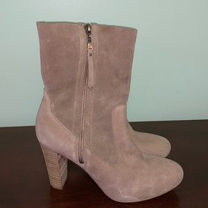 Ugg Athena Suede Stacked Heel Boot 👢